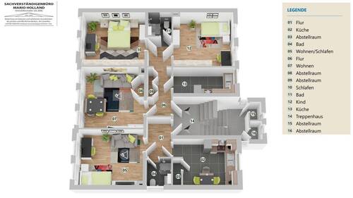 32136_616210_1684397_MFH_Oelsnitz_1_Obergeschoss_1 - 1 Zimmer Mehrfamilienhaus, Wohnhaus in Oelsnitz /Erzgeb.