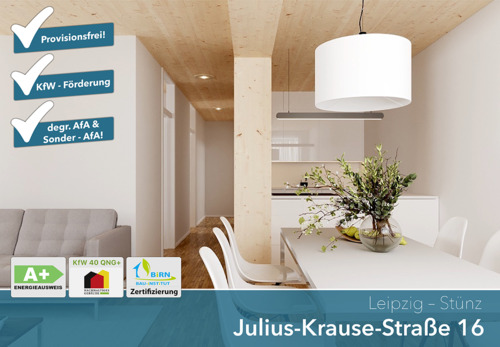 Beispiel Kochen und Essen - Provisionsfreier und förderfähiger NEUBAU * 3 Zimmer * KfW 40 und QNG