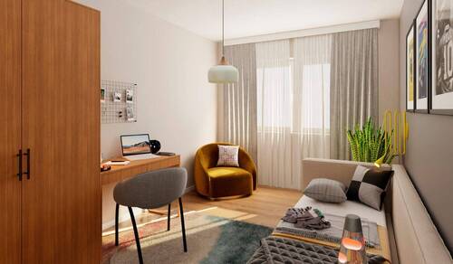 Helles Schlafzimmer - 3 Zimmer Etagenwohnung zum Kaufen in Berlin