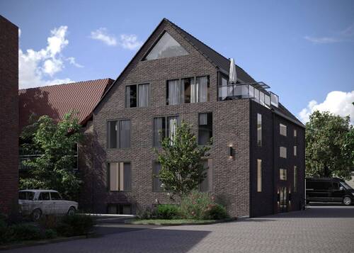 Planung Ansicht hinten - Bauvorbescheid bestätigt: Gewerbeimmobilie mit Selbstnutzer-Wohnungsoption!