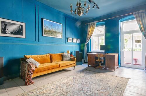 Wohnzimmer - 2 Zimmer Etagenwohnung zum Kaufen in Berlin