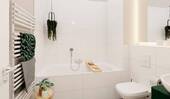 Badezimmer mit Badewanne - 