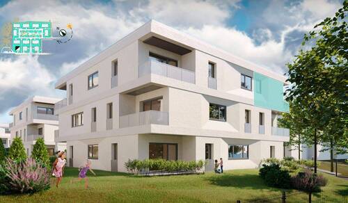 Gartenansicht Eigentumswohnung 182 - 