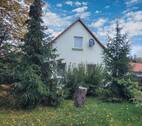 Blick vom Garten auf das Haus - 7 Zimmer Einfamilienhaus zum Kaufen in Kitzscher