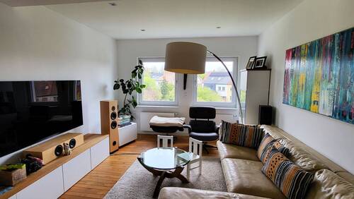 Wohnzimmer - 4 Zimmer Etagenwohnung zum Kaufen in Osnabrück