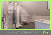 Badezimmer - Zentrale 2-Zimmer-Dachgeschosswohnung in Auerbach - frisch renoviert & sofort beziehbar!