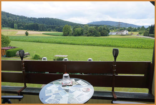 Ausblick vom Balkon - 3 Zimmer Etagenwohnung zum Kaufen in Zell am Harmersbach