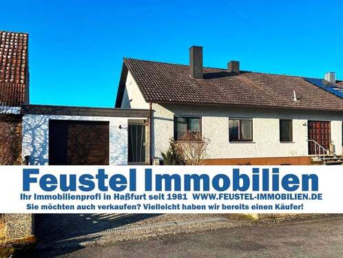 HF Außenansicht.jpg - Stadtlauringen OT - SOFORT VERFÜGBAR - Gemütliche Doppelhaushälfte mit schönem Grundstück - für Ihre Familie!