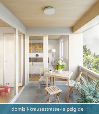 Loggia - 3 Zimmer Etagenwohnung zum Kaufen in Leipzig