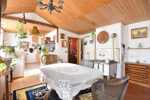 Esszimmer mit Küche - Mehrfamilienhaus, Wohnhaus mit 132,70 m² in Römerberg zum Kaufen