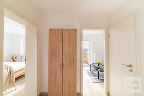 Flurbereich Schlafzimmer und Bad - 