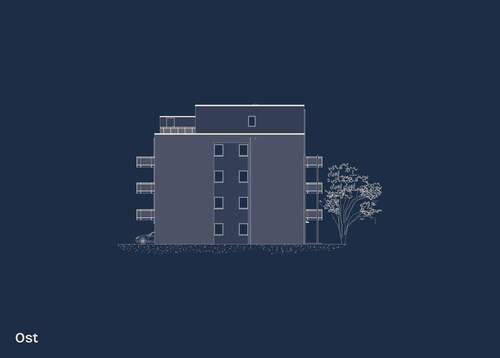 Ansicht Ost - Mehrfamilienhaus, Wohnhaus in Wolfenbüttel zum Kaufen