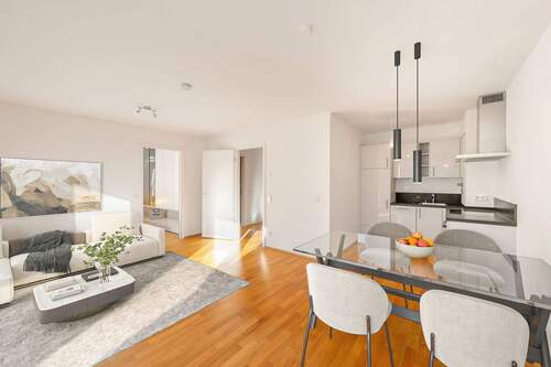 Wohnen - AIGNER - Helle, moderne 2-Zimmer-Wohnung mit Südbalkon in unmittelbarer U-Bahn-Nähe