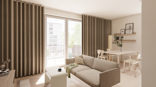 Wohnbereich - 1 Zimmer Etagenwohnung zur Miete in Berlin