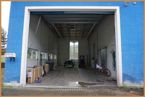 Ansicht Halle mit Werkstattgrube - Halle in Zell am Harmersbach zur Miete