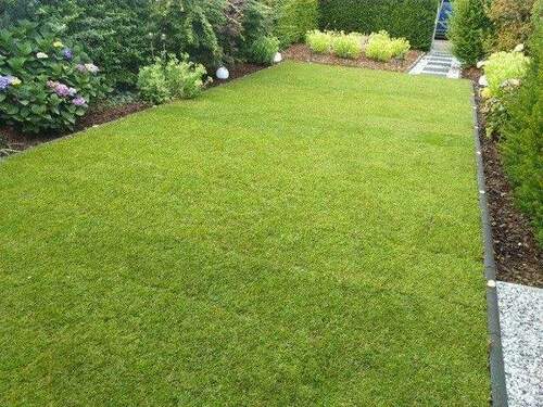 Gartenansicht mit Rasen - 4 Zimmer Reihenmittelhaus zum Kaufen in Grefrath