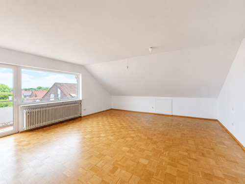 Wohnzimmer - ohne Möblierung - 2 Zimmer Etagenwohnung zur Miete in Filderstadt