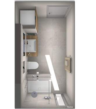 Bad_Whg 5_Ansicht von oben - Etagenwohnung mit 93,10 m² in Breuberg / Sandbach zur Miete