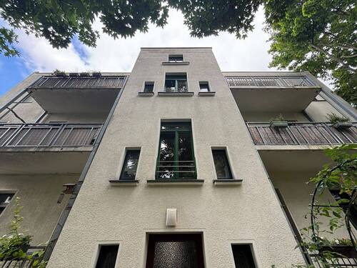 Rückansicht mit Balkonen - Mehrfamilienhaus, Wohnhaus zum Kaufen in Leipzig