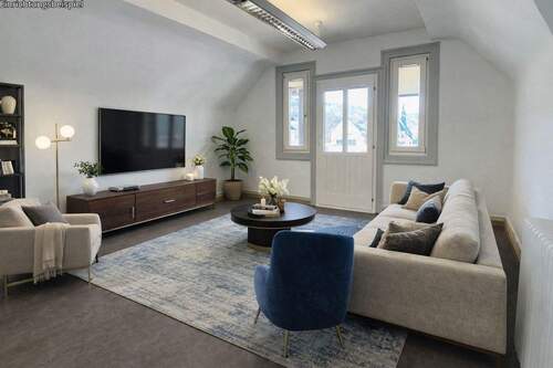 Wohnzimmer - digital bearbeitet Möblierung dient der Visualisierung - 