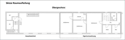 Skizze Raumaufteilung OG - Mehrfamilienhaus, Wohnhaus mit 350,00 m&sup2; in Coburg zum Kaufen