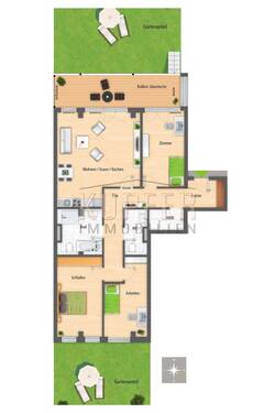 © KI Terrassenwohnung Erlangen - 