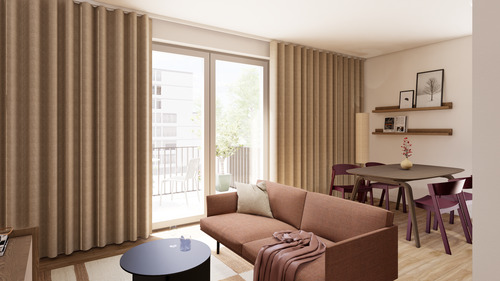 Wohnbereich - 1 Zimmer Etagenwohnung zur Miete in Berlin