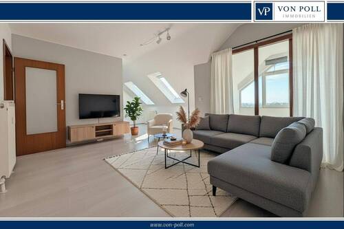 Titelbild - Schöne Dachgeschosswohnung mit sonnigem Wintergarten & Duplex-Stellplatz