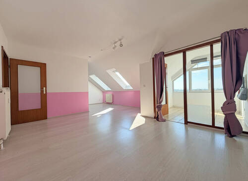 Wohnzimmer - Etagenwohnung mit 52,00 m&sup2; in Weinheim / Lützelsachsen zum Kaufen