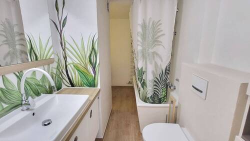 Badezimmer - Etagenwohnung mit 80,00 m&sup2; in Osnabrück zur Miete