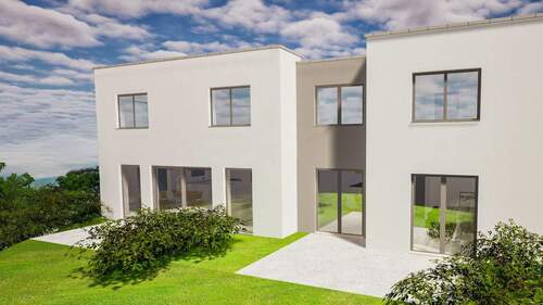 Süd-West-Ansicht - 6 Zimmer Reihenendhaus in Gärtringen