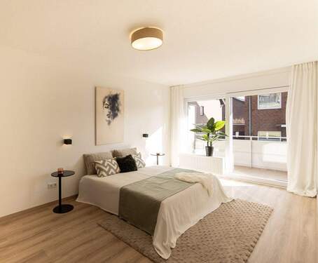 Schlafzimmer - Etagenwohnung mit 111,40 m&sup2; in Neuss / Rosellerheide zum Kaufen