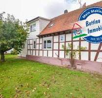 DIETZ: Gepflegtes Fachwerkhaus mit Garten, kleinem Nebengebäude im Babenhausen OT Harpertshausen!