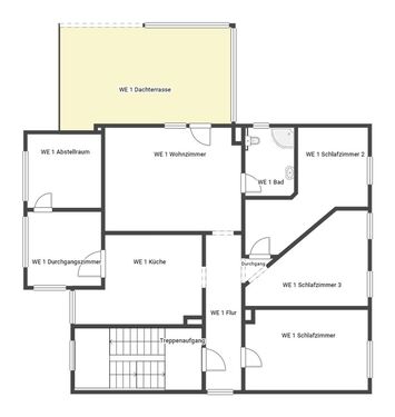 Skizze 1. Etage - 