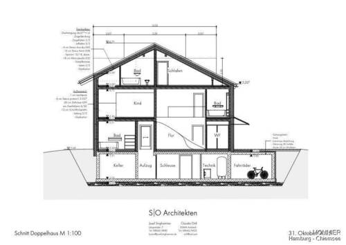 Schnitt Doppelhaus - 