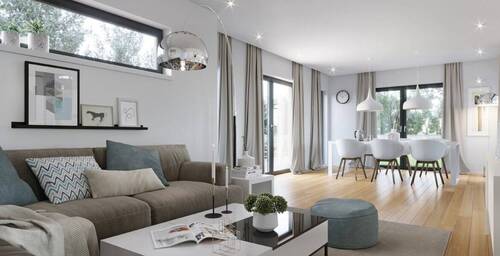 Wohnzimmer - 5 Zimmer Einfamilienhaus zum Kaufen in Eschwege