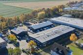Luftaufnahme - Moderner Gewerbepark mit hervorragender Infrastruktur in Werneuchen