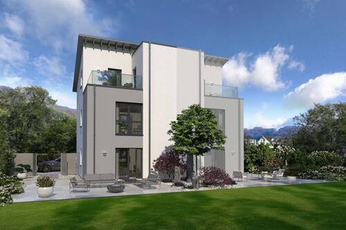 Ansicht Garten - 5 Zimmer Doppelhaushälfte zum Kaufen in Sinntal - Altengronau