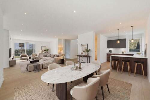 Wohnbereich/Küche visualisiert - 