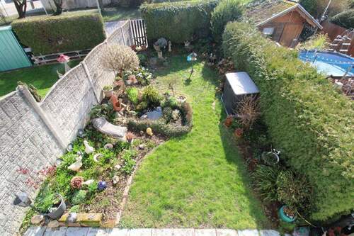 Gartendraufsicht vom Balkon - 