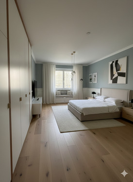 Schlafzimmer 2_visualisiert - 3 Zimmer Etagenwohnung zum Kaufen in Berlin