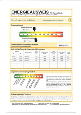Energieausweis Auszug - 