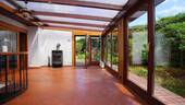 ...und Zugang zum Wintergarten mit Kaminofen - Doppelhaushälfte mit 134,00 m&sup2; in Witzhave zum Kaufen
