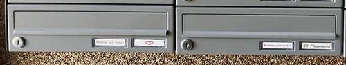 neue Briefkastenanlage - 