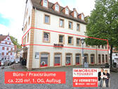 OG: Büro- Praxisräume zu vermieten - Provisionsfrei zu vermieten: Praxis Büro Gewerbeeinheit 1. Etage mit Aufzug im Zentrum Ottweiler Altstadt