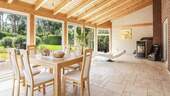Wintergarten mit Kamin - 4 Zimmer Einfamilienhaus in Mützel