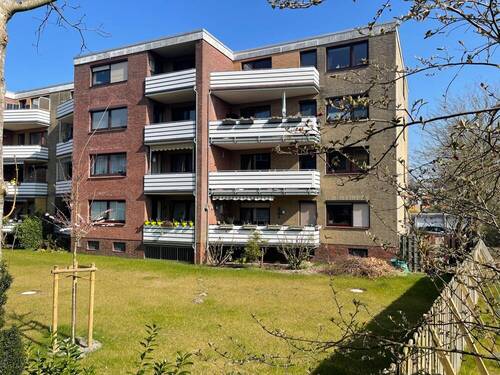 Rückansicht - 3 Zimmer Etagenwohnung zum Kaufen in Schortens