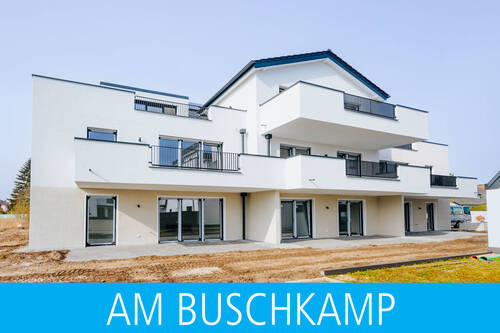 Bild 1 - Neubau-Eigentumswohnung nach KfW-40-QNG-Standard mit Terrasse und Garten