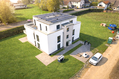 Vogelperspektive - 3 Zimmer Terrassenwohnung zum Kaufen in Spenge