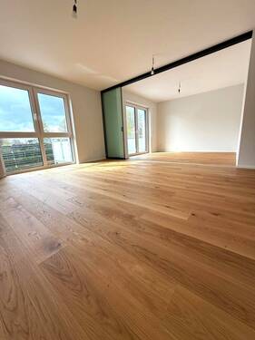 Beispiel Echtholzboden geölt - Terrassenwohnung mit 83,00 m&sup2; in Spenge zum Kaufen